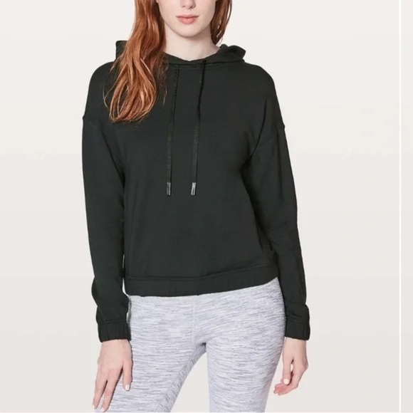 lululemon athletica Tops - LULULEMON Twisted & Tucked Pullover Hoodie Sweatshirt Black